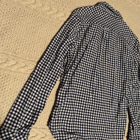 C & C California SZ S Long Sleeves Black and White Gingham Button-Up Shirt - Picture 12 of 16